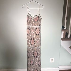 BCBG maxi pattern dress